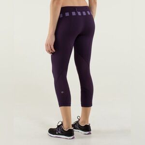 Lululemon Run: Inspire Crop II Leggings - Deep Purple